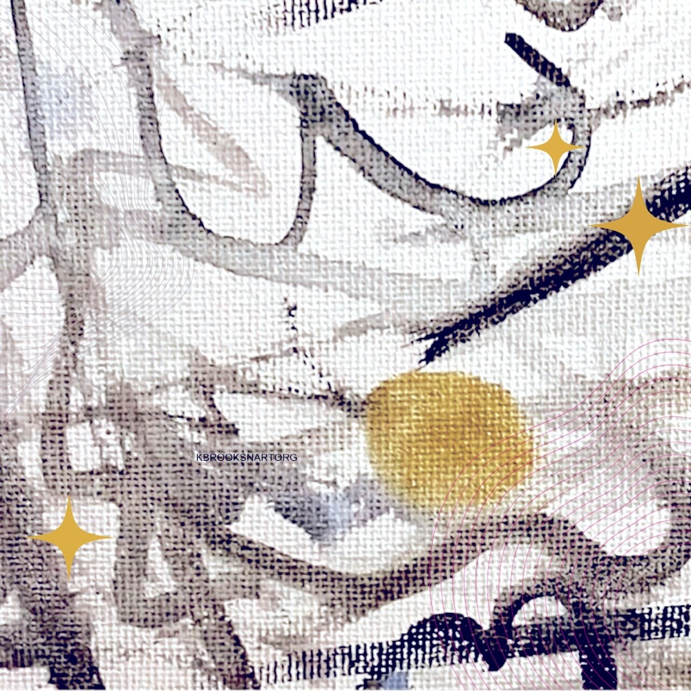 Hand painted Abstract Art on Canvas with Gold Accents

Size Small